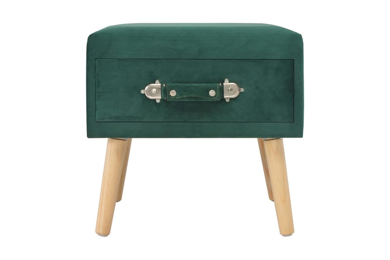 Sengeskabe 2 Stk. 40 X 35 X 40 Cm Fløjl Grøn - Grøn - Møbler - Borde - Aflastningsbord - Sengebord