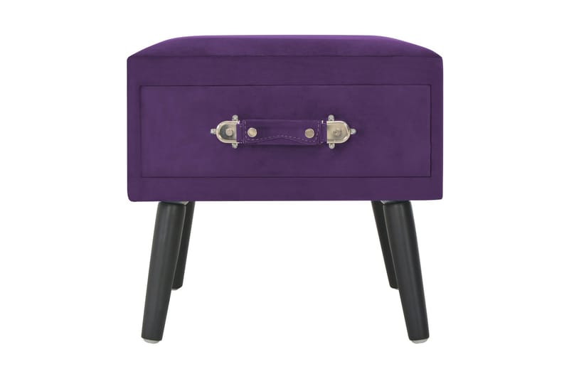 Sengeskabe 2 Stk. 40 X 35 X 40 Cm Fløjl Mørkelilla - Violet - Møbler - Borde - Aflastningsbord - Sengebord