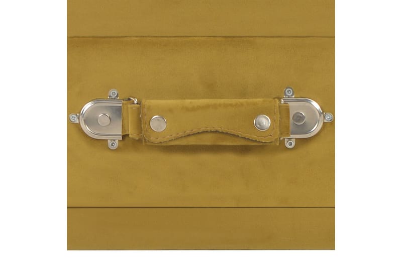 Sengeskabe 2 Stk. 40 X 35 X 40 Cm Fløjl Sennepsfarvet - Gul - Møbler - Borde - Aflastningsbord - Sengebord
