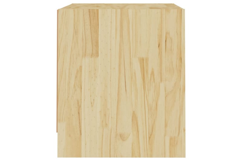 sengeskabe 2 stk. 40x30,5x35,5 cm massivt fyrretræ - Brun - Sengebord