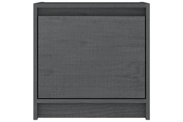 sengeskabe 2 stk. 40x30,5x40 cm massivt fyrretræ grå - Grå - Møbler - Borde - Aflastningsbord - Sengebord