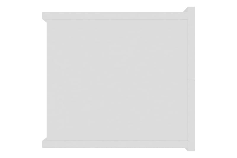 Sengeskabe 2 stk. 40x30x30 cm Spånplade Hvid - Hvid - Sengebord