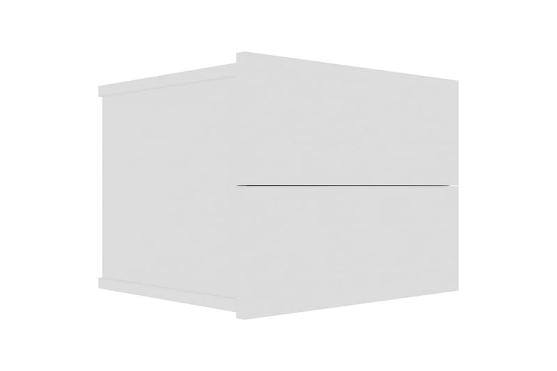 Sengeskabe 2 stk. 40x30x30 cm Spånplade Hvid - Hvid - Sengebord