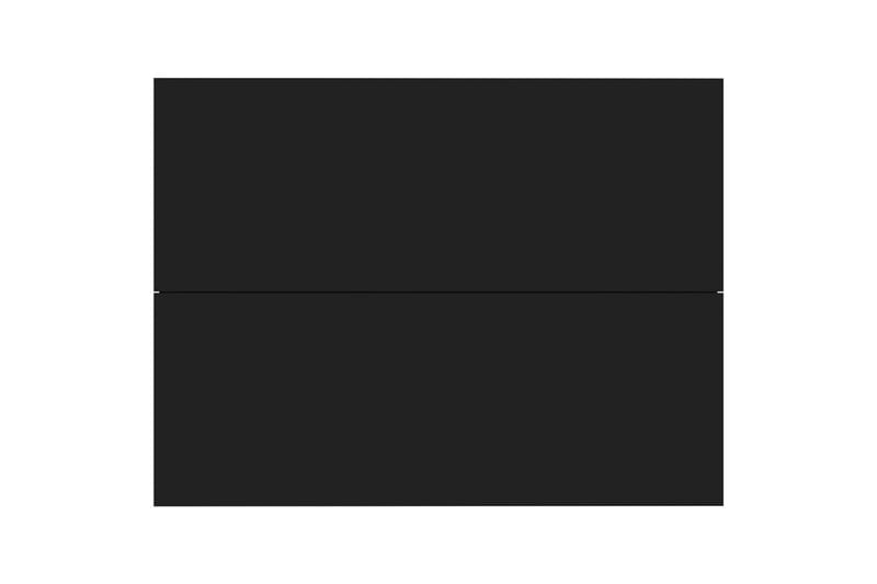Sengeskabe 2 stk. 40x30x30 cm Spånplade Sort - Sort - Møbler - Borde - Aflastningsbord - Sengebord