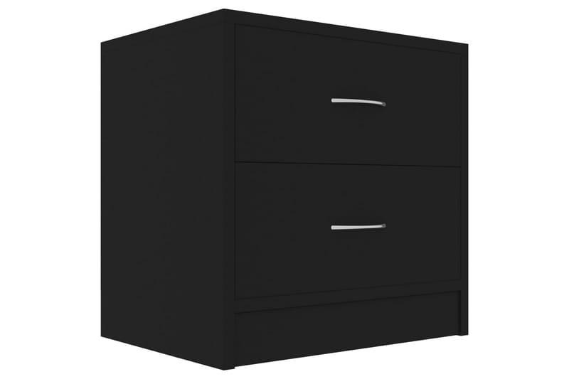 Sengeskabe 2 stk. 40x30x40 cm Spånplade Sort - Sort - Møbler - Borde - Aflastningsbord - Sengebord