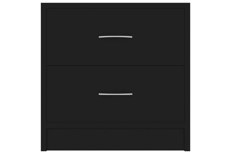 Sengeskabe 2 stk. 40x30x40 cm Spånplade Sort - Sort - Møbler - Borde - Aflastningsbord - Sengebord