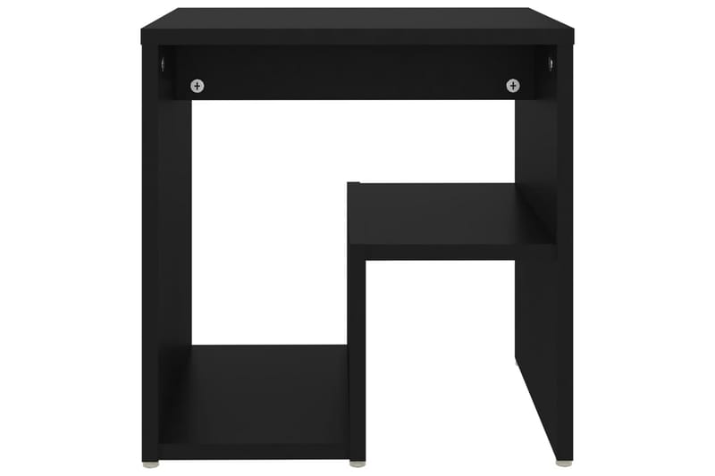 sengeskabe 2 stk. 40x30x40 cm spånplade sort - Sort - Møbler - Borde - Aflastningsbord - Sengebord