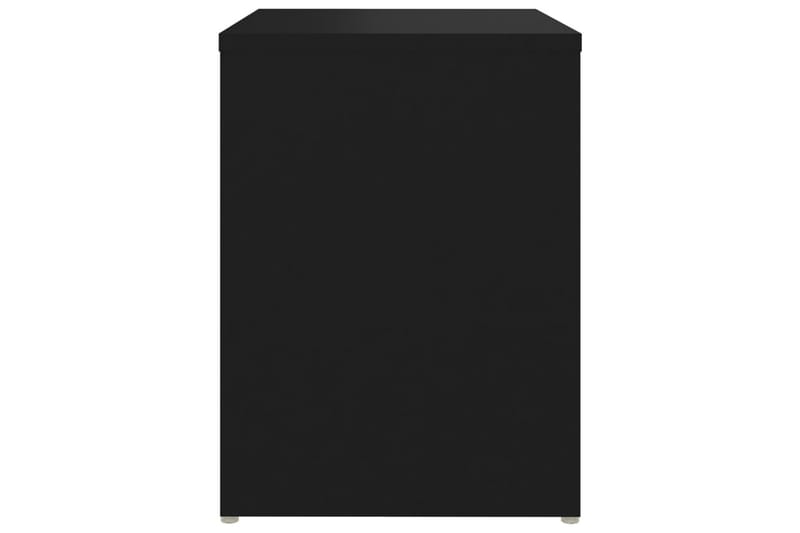 sengeskabe 2 stk. 40x30x40 cm spånplade sort - Sort - Møbler - Borde - Aflastningsbord - Sengebord