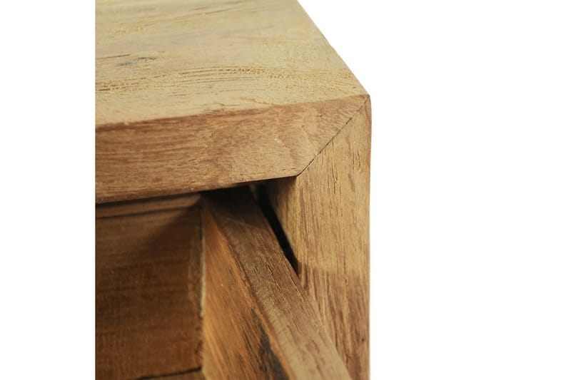 sengeskabe 2 stk. 40x30x50 cm massivt teaktræ - Brun - Møbler - Borde - Aflastningsbord - Sengebord