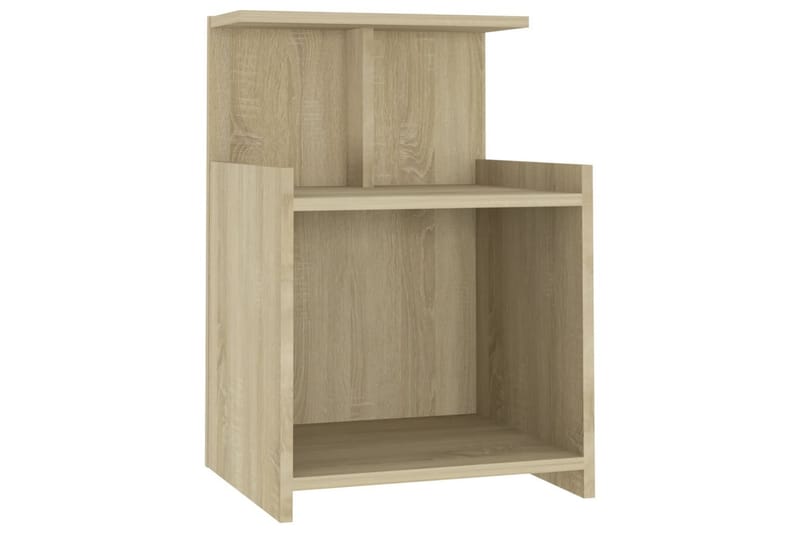 sengeskabe 2 stk. 40x35x60 cm spånplade sonoma-eg - Brun - Møbler - Borde - Aflastningsbord - Sengebord