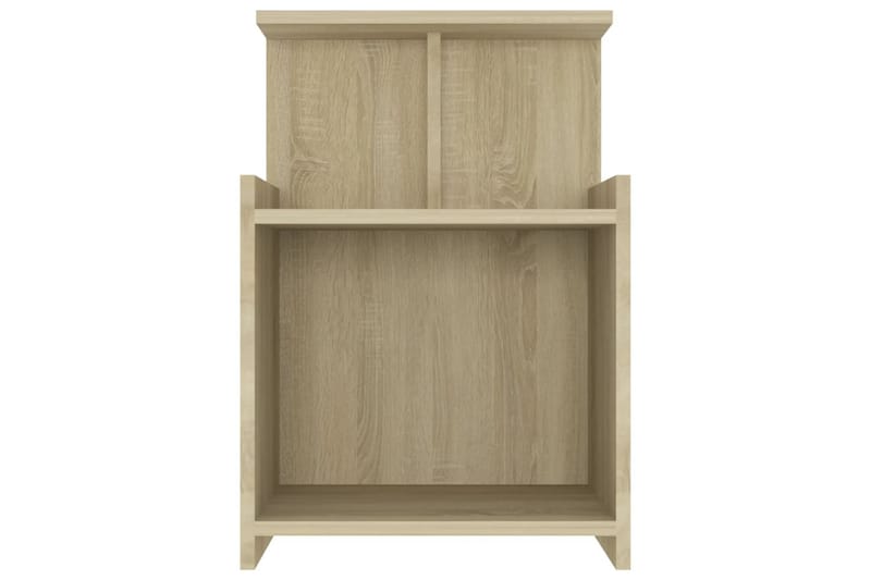 sengeskabe 2 stk. 40x35x60 cm spånplade sonoma-eg - Brun - Møbler - Borde - Aflastningsbord - Sengebord