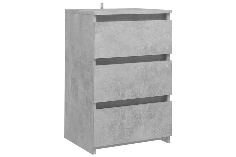 sengeskabe 2 stk. 40x35x62,5 cm spånplade betongrå - Grå - Møbler - Borde - Aflastningsbord - Sengebord