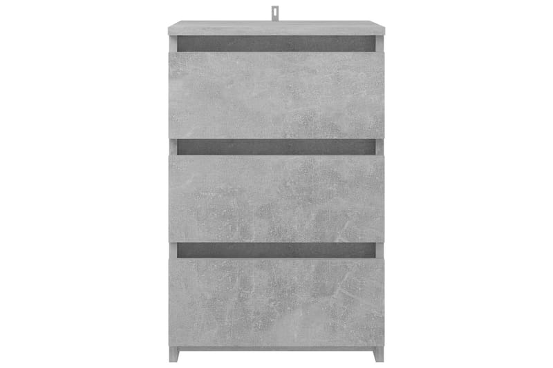sengeskabe 2 stk. 40x35x62,5 cm spånplade betongrå - Grå - Møbler - Borde - Aflastningsbord - Sengebord