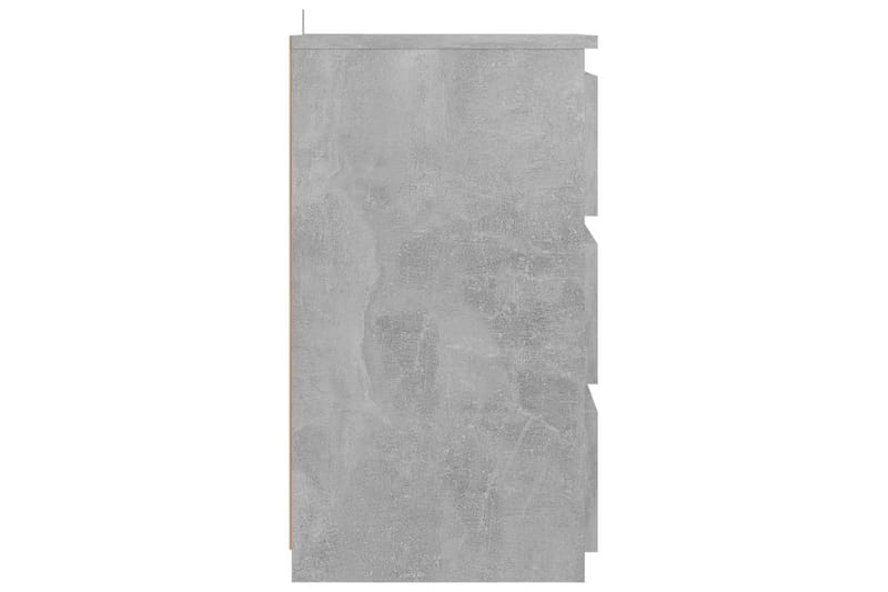 sengeskabe 2 stk. 40x35x62,5 cm spånplade betongrå - Grå - Møbler - Borde - Aflastningsbord - Sengebord