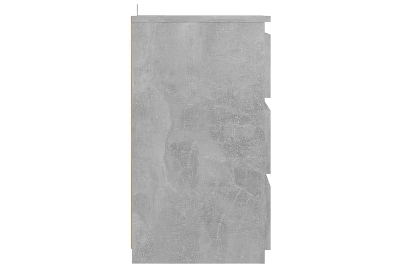 sengeskabe 2 stk. 40x35x62,5 cm spånplade betongrå - Grå - Sengebord