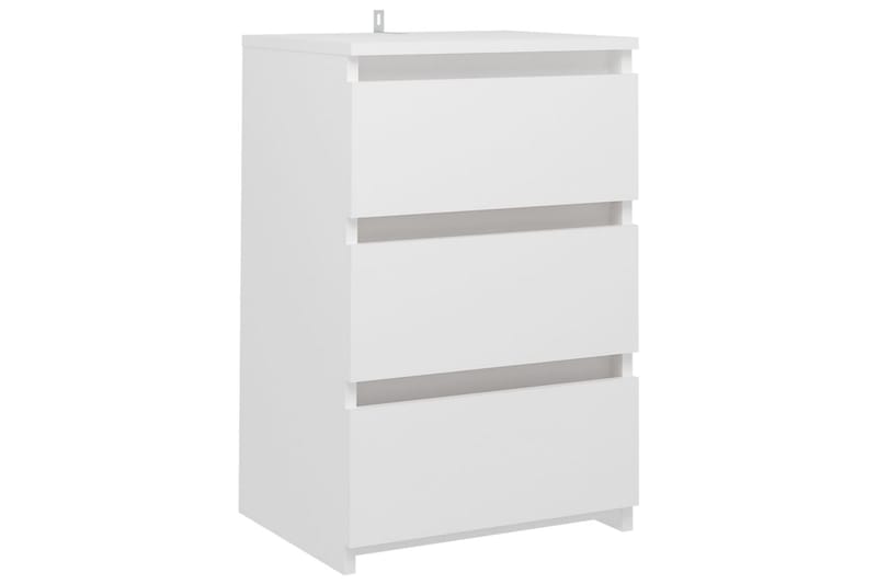 sengeskabe 2 stk. 40x35x62,5 cm spånplade hvid - Hvid - Sengebord