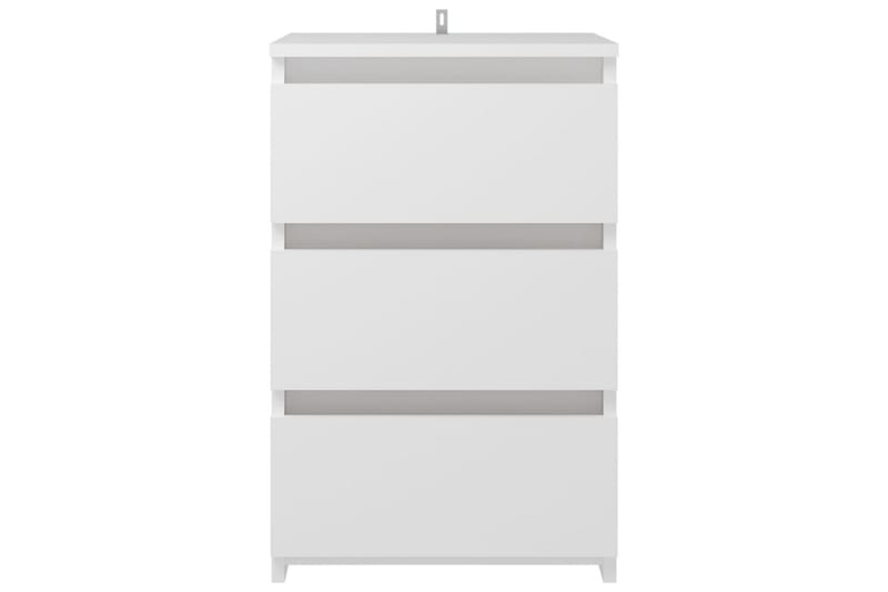 sengeskabe 2 stk. 40x35x62,5 cm spånplade hvid - Hvid - Sengebord