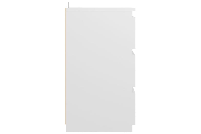 sengeskabe 2 stk. 40x35x62,5 cm spånplade hvid - Hvid - Sengebord