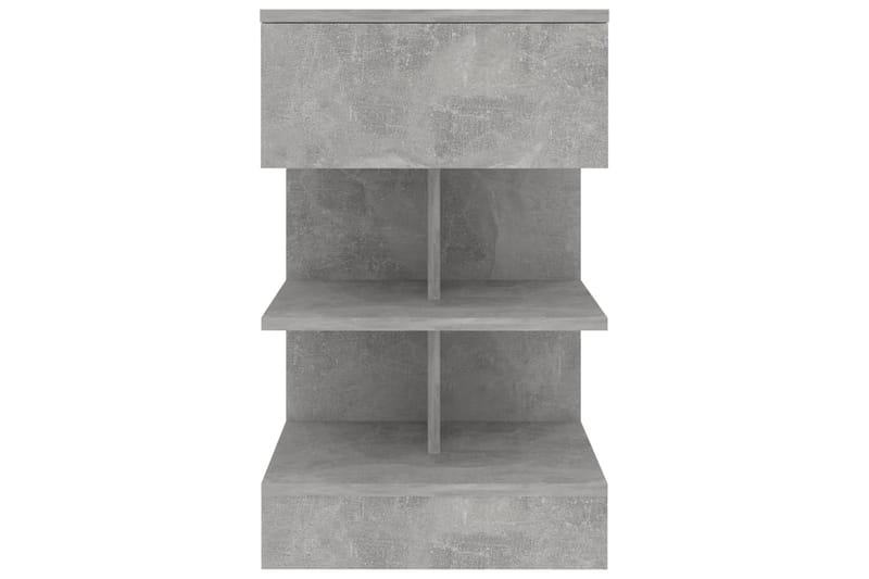 sengeskabe 2 stk. 40x35x65 cm betongrå - Grå - Møbler - Borde - Aflastningsbord - Sengebord