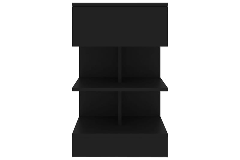 sengeskabe 2 stk. 40x35x65 cm sort - Sort - Møbler - Borde - Aflastningsbord - Sengebord