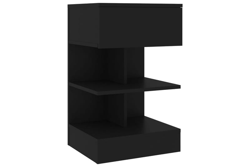 sengeskabe 2 stk. 40x35x65 cm sort - Sort - Møbler - Borde - Aflastningsbord - Sengebord