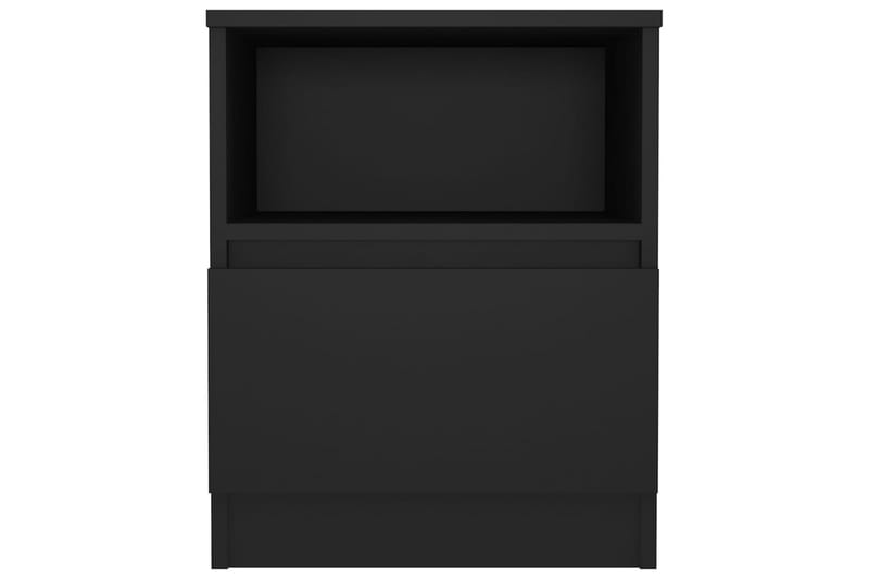 sengeskabe 2 stk. 40x40x50 cm spånplade sort - Sort - Sengebord