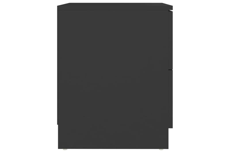 sengeskabe 2 stk. 40x40x50 cm spånplade sort - Sort - Møbler - Borde - Aflastningsbord - Sengebord