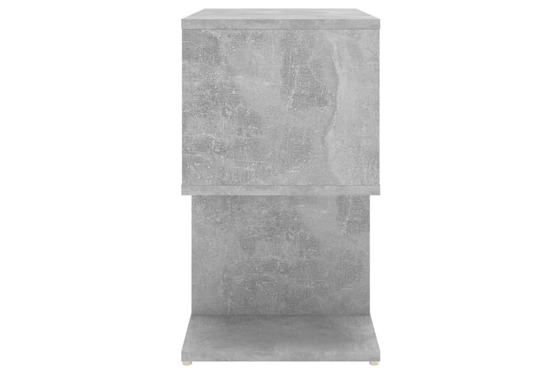 sengeskabe 2 stk. 50x30x51,5 cm spånplade betongrå - Grå - Sengebord