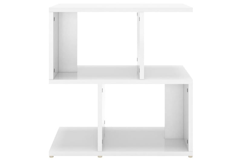 sengeskabe 2 stk. 50x30x51,5 cm spånplade hvid højglans - Hvid - Møbler - Borde - Aflastningsbord - Sengebord