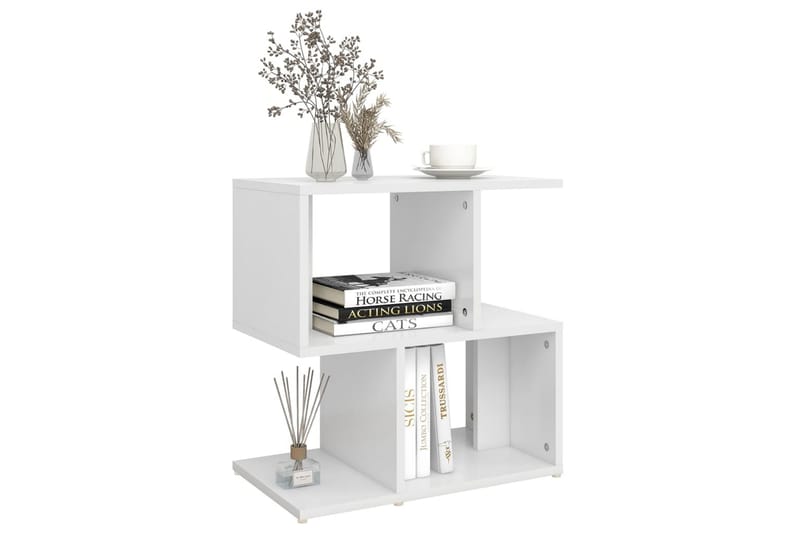 sengeskabe 2 stk. 50x30x51,5 cm spånplade hvid - Hvid - Møbler - Borde - Aflastningsbord - Sengebord
