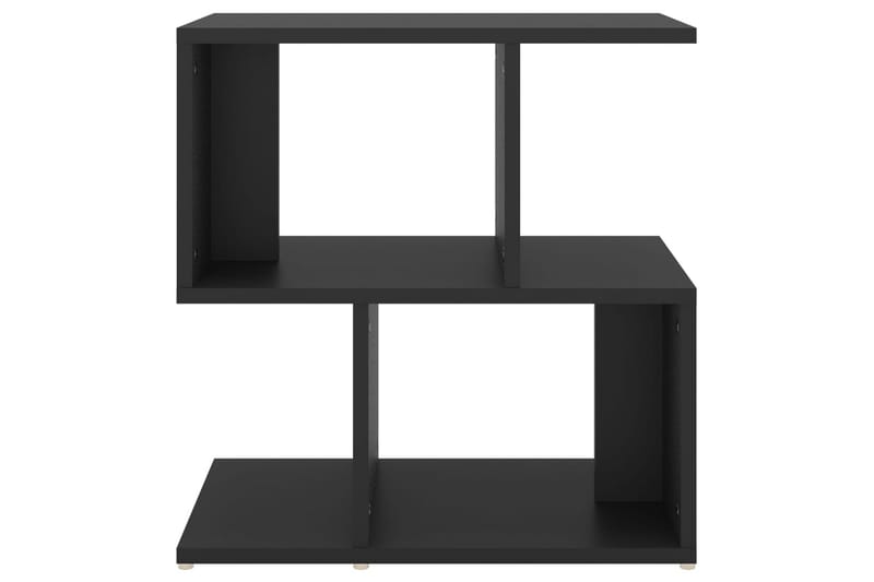 sengeskabe 2 stk. 50x30x51,5 cm spånplade sort - Sort - Møbler - Borde - Aflastningsbord - Sengebord