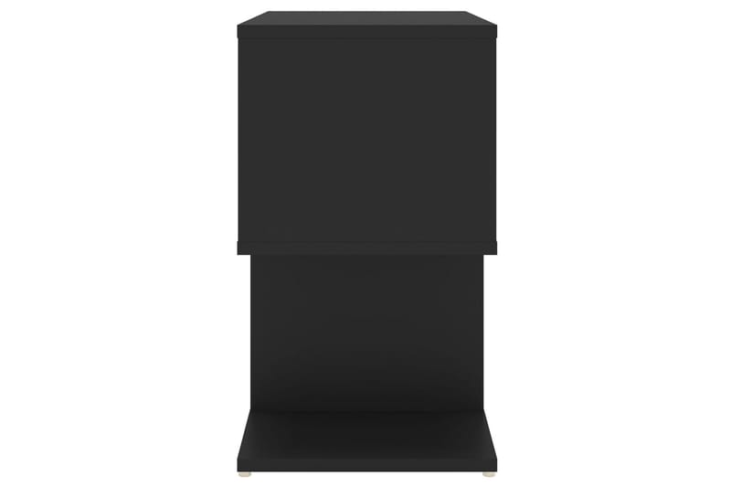 sengeskabe 2 stk. 50x30x51,5 cm spånplade sort - Sort - Møbler - Borde - Aflastningsbord - Sengebord