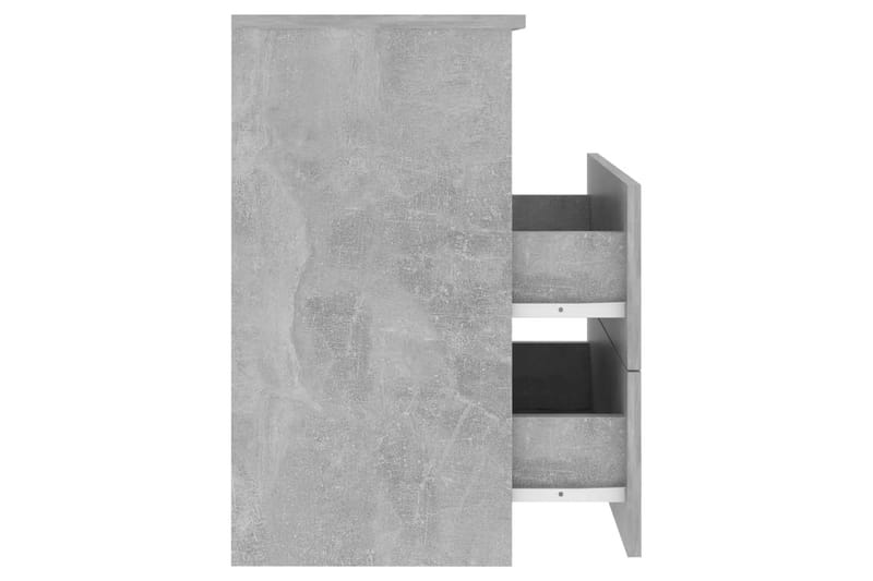 sengeskabe 2 stk. 50x32x60cm betongrå - Grå - Sengebord