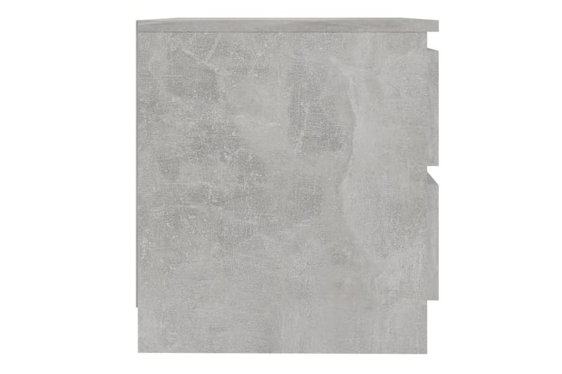 sengeskabe 2 stk. 50x39x43,5 cm spånplade betongrå - Grå - Sengebord