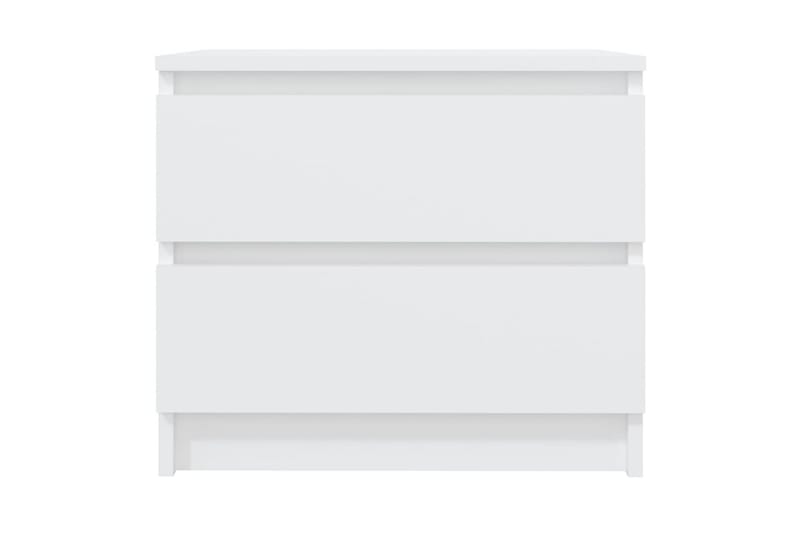 sengeskabe 2 stk. 50x39x43,5 cm spånplade hvid - Hvid - Sengebord