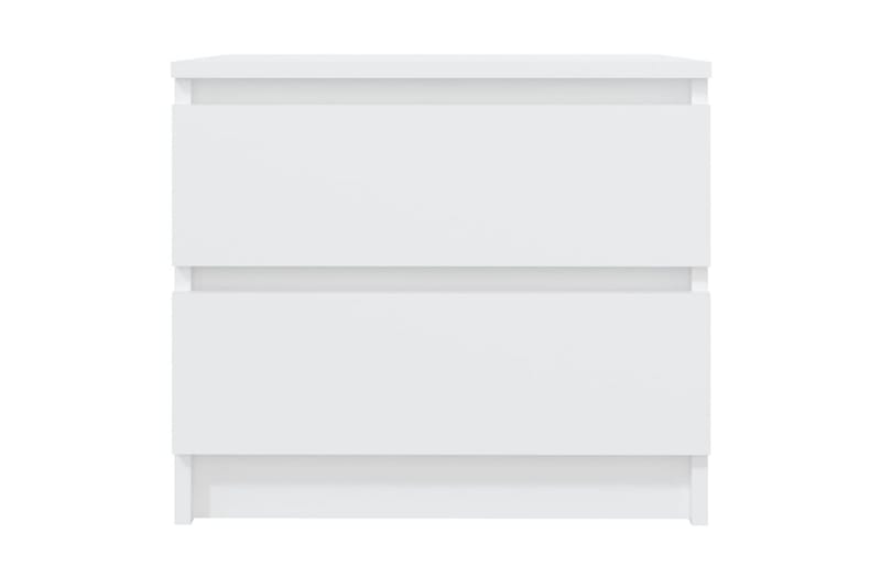 sengeskabe 2 stk. 50x39x43,5 cm spånplade hvid - Hvid - Møbler - Borde - Aflastningsbord - Sengebord