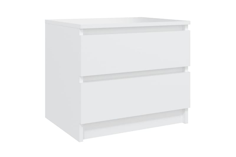 sengeskabe 2 stk. 50x39x43,5 cm spånplade hvid - Hvid - Sengebord