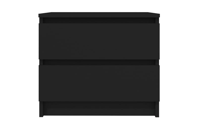 sengeskabe 2 stk. 50x39x43,5 cm spånplade sort - Sort - Møbler - Borde - Aflastningsbord - Sengebord