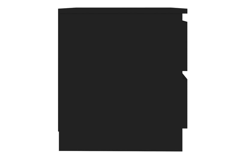 sengeskabe 2 stk. 50x39x43,5 cm spånplade sort - Sort - Møbler - Borde - Aflastningsbord - Sengebord