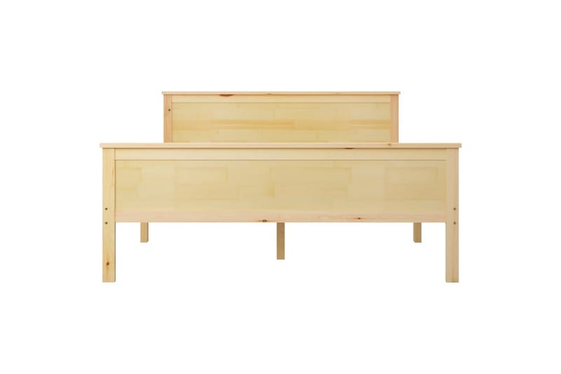 sengestel 120x200 cm massivt fyrretræ - Brun - Møbler - Borde - Aflastningsbord - Sengebord