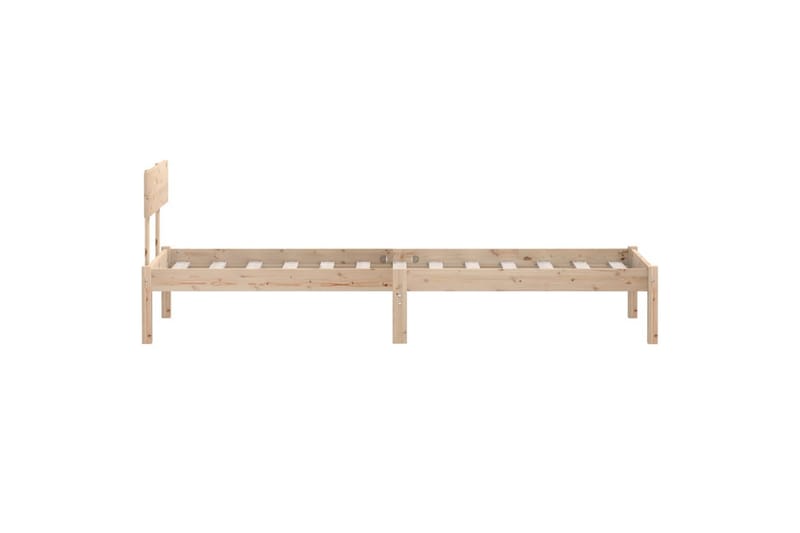 sengestel 90x190 cm UK Single massivt fyrretræ - Brun - Sengebord