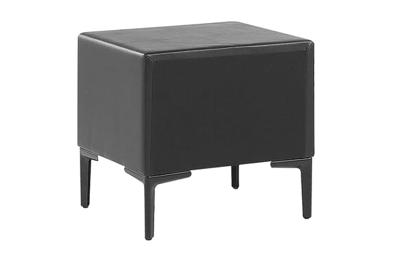 Sezanne Sengebord 44 cm - Kunstlæder/Sort - Møbler - Borde - Aflastningsbord - Sengebord