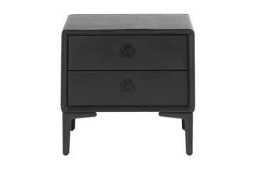 Sezanne Sengebord 44 cm - Kunstlæder/Sort - Møbler - Borde - Aflastningsbord - Sengebord