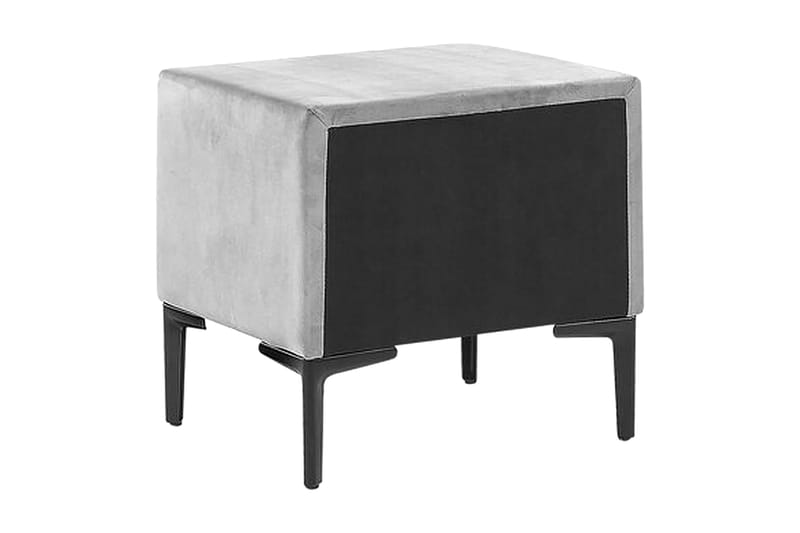Sezanne Sengebord 44 cm - Velour/Grå - Møbler - Borde - Aflastningsbord - Sengebord