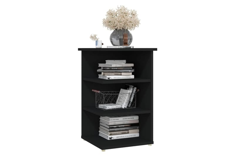 sideskab 35x35x55 cm spånplade sort - Sort - Møbler - Borde - Aflastningsbord - Sengebord
