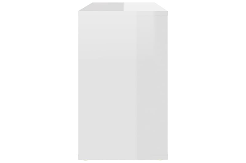 sideskab 60x30x50 cm spånplade hvid højglans - Hvid - Møbler - Borde - Aflastningsbord - Sengebord