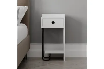 Sirius Sengebord 32x30 cm Hvid - Hanah Home - Møbler - Borde - Aflastningsbord - Sengebord