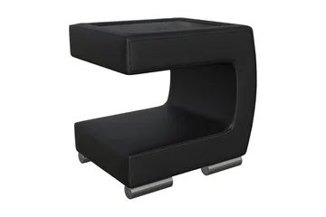 Stoliv Sengebord 43 cm Højre - Ecolæder/Sort - Møbler - Borde - Aflastningsbord - Sengebord