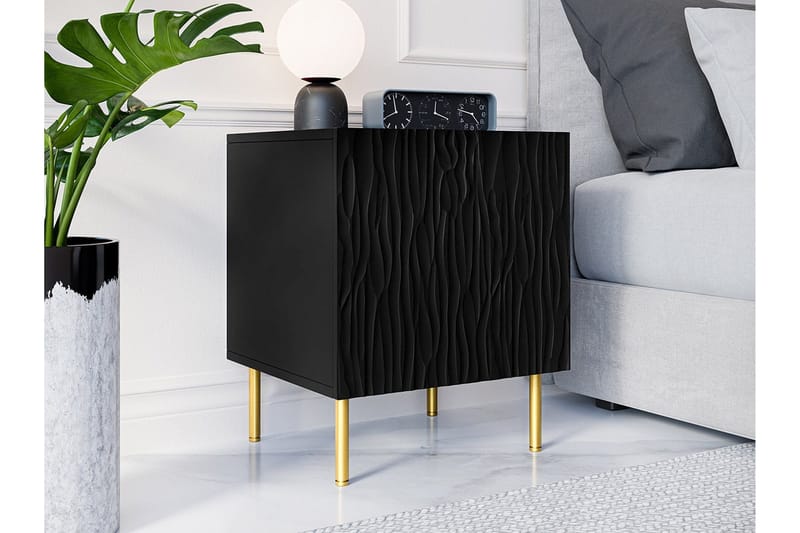 Strontian Sängbord 44 cm Scandinavian Choice Black - Møbler - Borde - Aflastningsbord - Sengebord