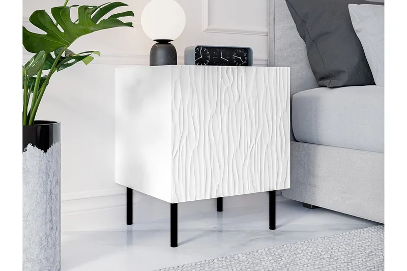 Strontian Sängbord 44 cm Scandinavian Choice White - Møbler - Borde - Aflastningsbord - Sengebord